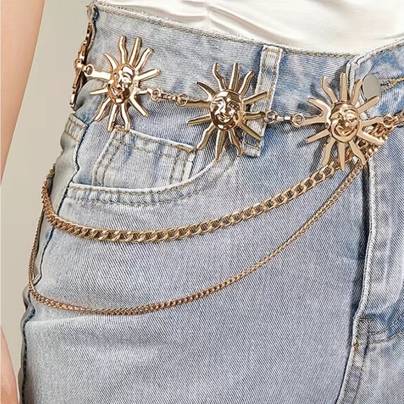Accessories - Sunshine Chain Belt Gold